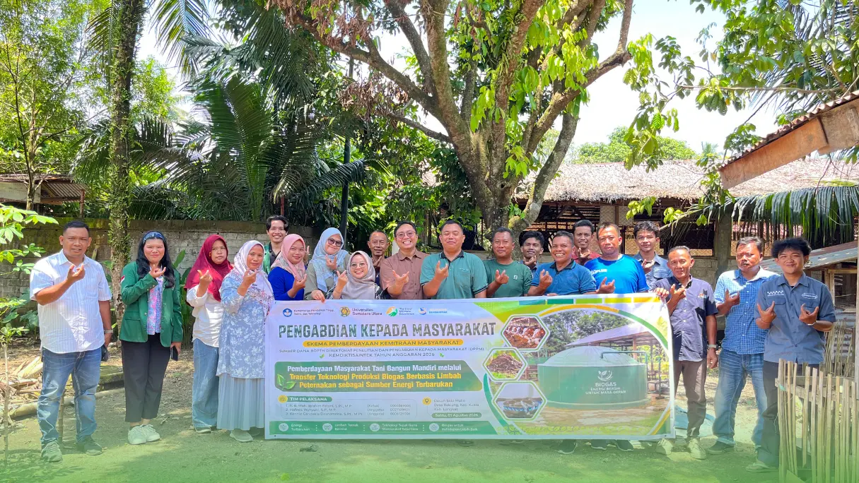 FP USU Lecturers Empower BUMDes Bangun Mandiri in Bekiung Village through Livestock-Waste-Based Biogas Technology